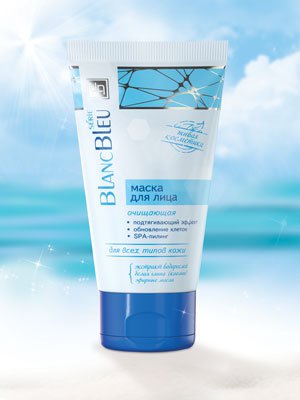 Купить маска косметическая blanc bleu для лица 140гр с доставкой по России