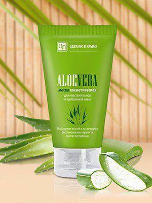 Купить маска косметическая «aloe vera» для чувствительной и проблемной кожи с доставкой по России