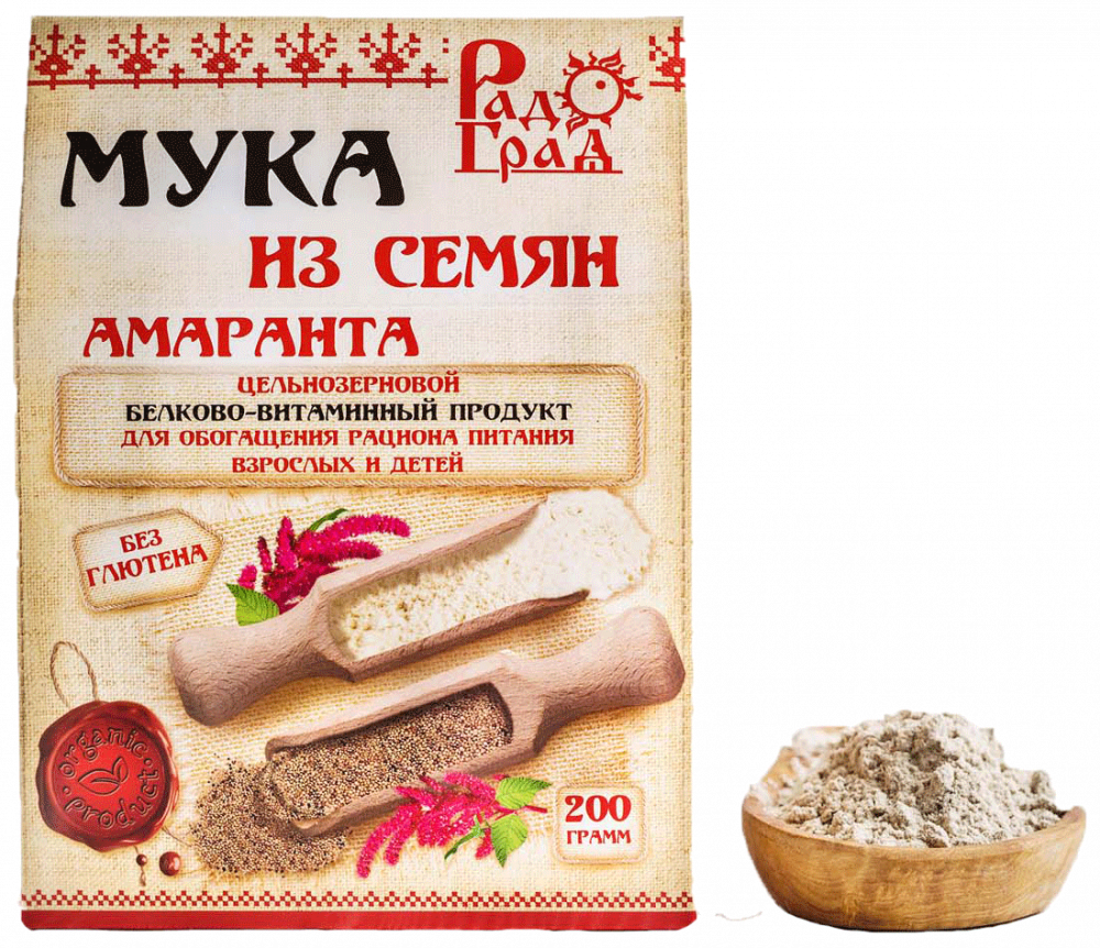 Купить мука амарантовая цельнозерновая 200 гр. с доставкой по России