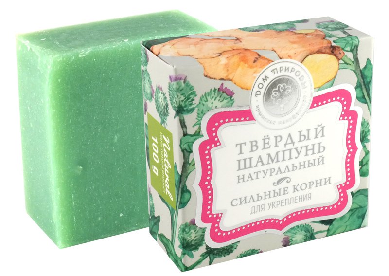 Купить твердый шампунь "сильные корни",  100 гр. с доставкой по России
