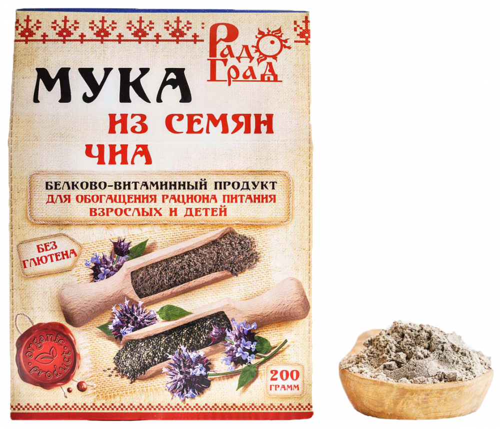Купить мука из семян чиа 200 гр. с доставкой по России
